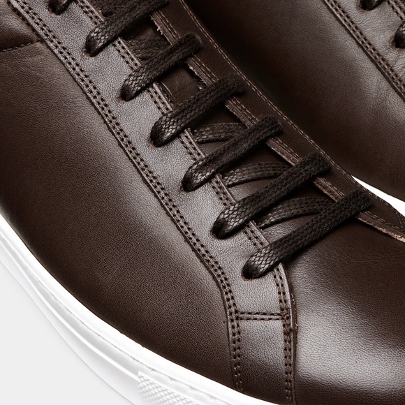 Suitsupply dark brown leather sneakers - size 43 (US 9.5 - 10) - Picture 4 of 12